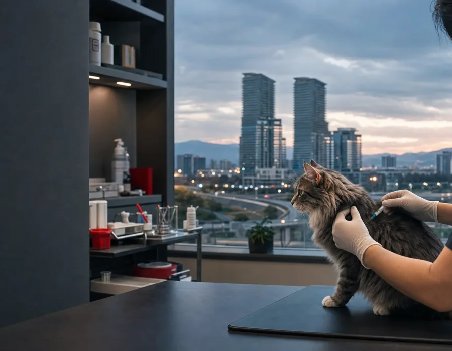 Bayraklı Kedilerin Parazit Aşısı