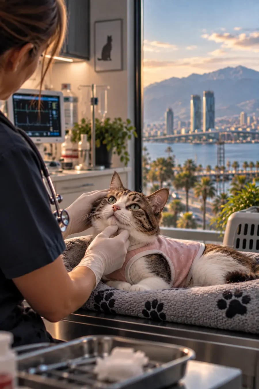 Bayraklı Dişi Kedi Kısırlaştırma Ameliyatı
