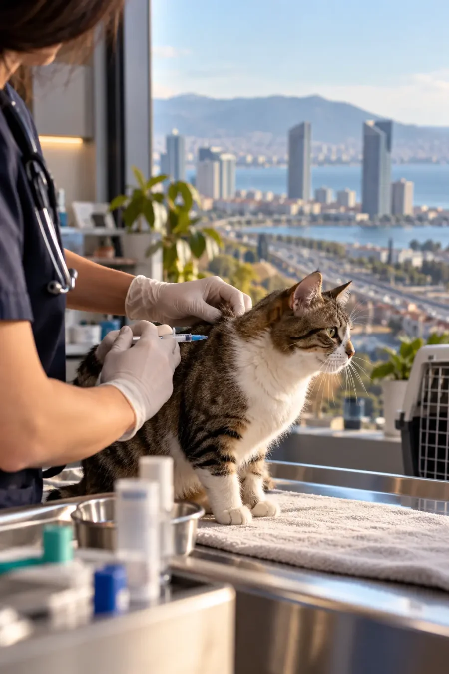 Bayraklı Kedi İç Dış Parazit Aşısı